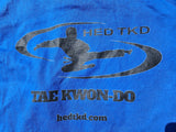 HED TKD Club T-Shirt Junior/Youth Blue (:NEW)
